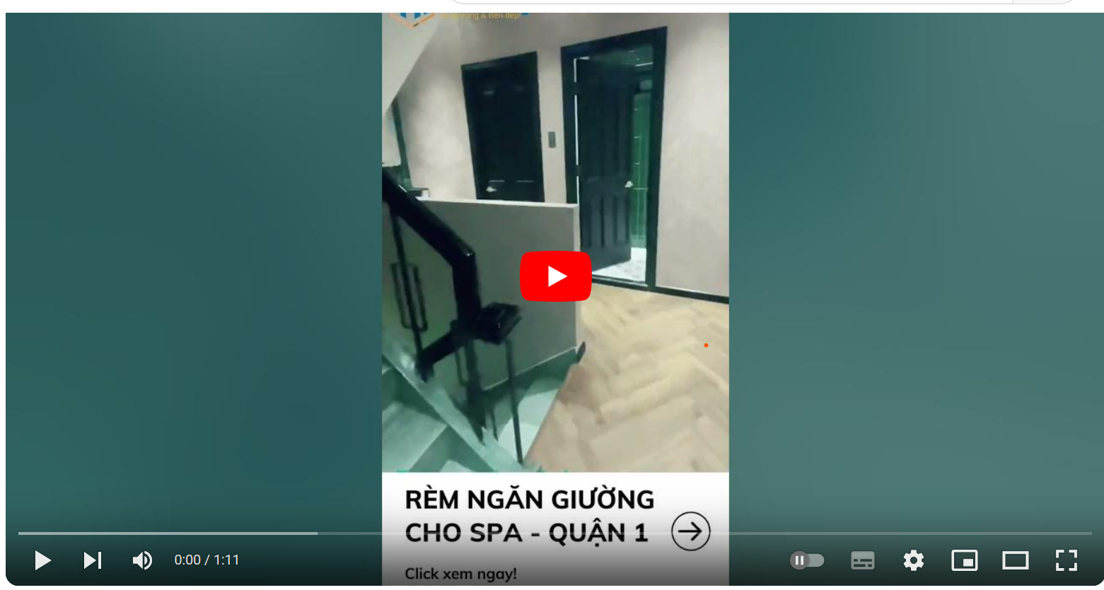 Rem ngan giuong cho spa Thi cong REM SPA QUAN 1 TP.HCM